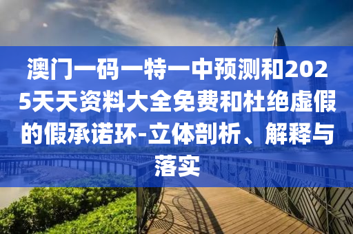 澳門一碼一特一中預測和2025天天資料大全免費和杜絕虛假的假承諾環-立體剖析、解釋與落實